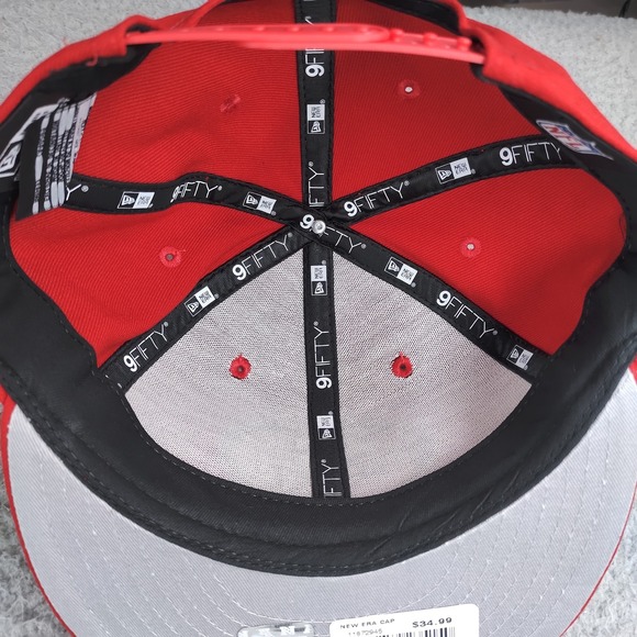 San Francisco 49ers Hat Cap Snap Back Red NFL Football Mens New Era 9FIFTY OSFM - Picture 10 of 14